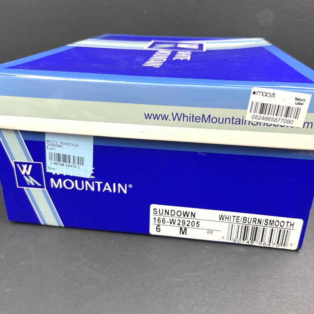 White Mountain SUNDOWN Gladiator White Braided Stacked Heel Sandals Size 6 M - Picture 10 of 12